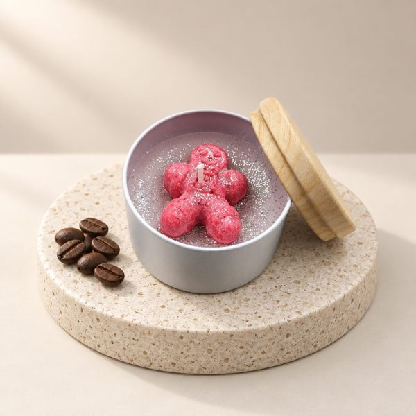 Candle soy in small jar scented tiramisu