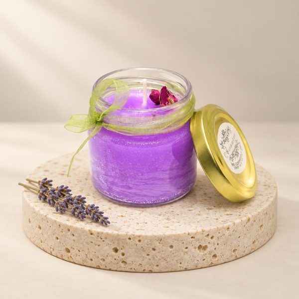 Scented Candle in jar with gold lid