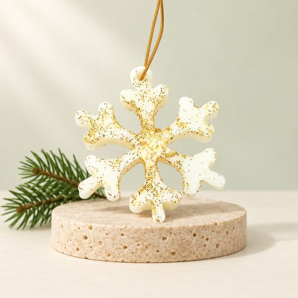 Soap snowflake hanging