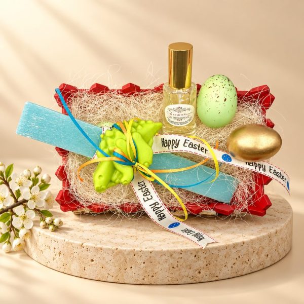 Easter gift set with scented Easter candle and scent 30ml