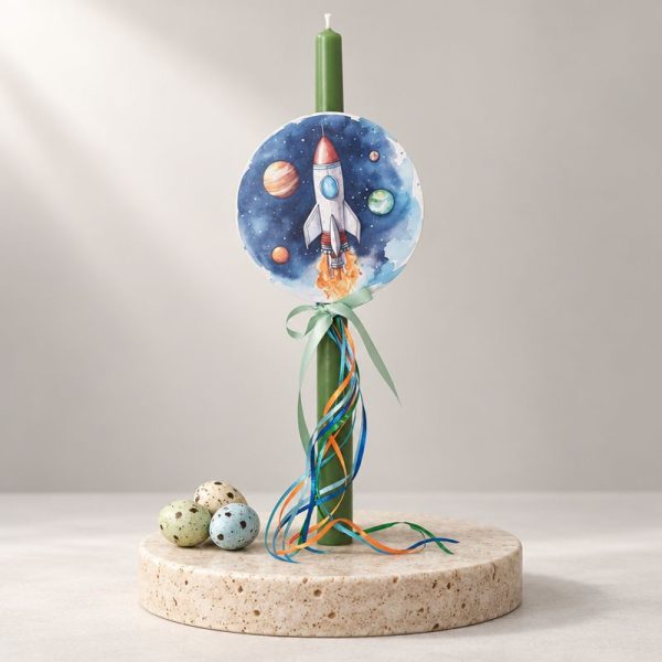Scented Easter candle rocket