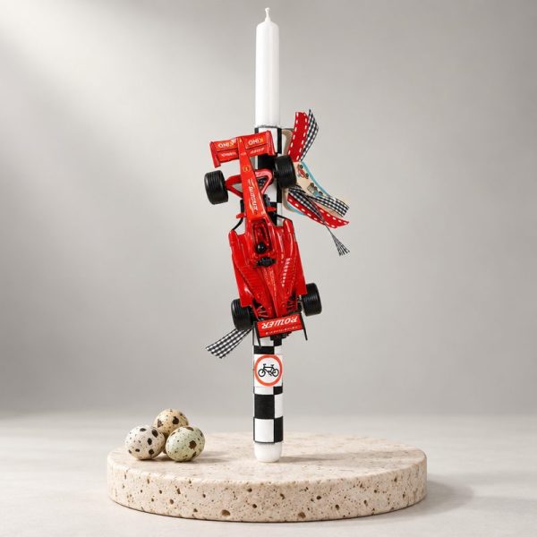Easter Candle red Formula 1