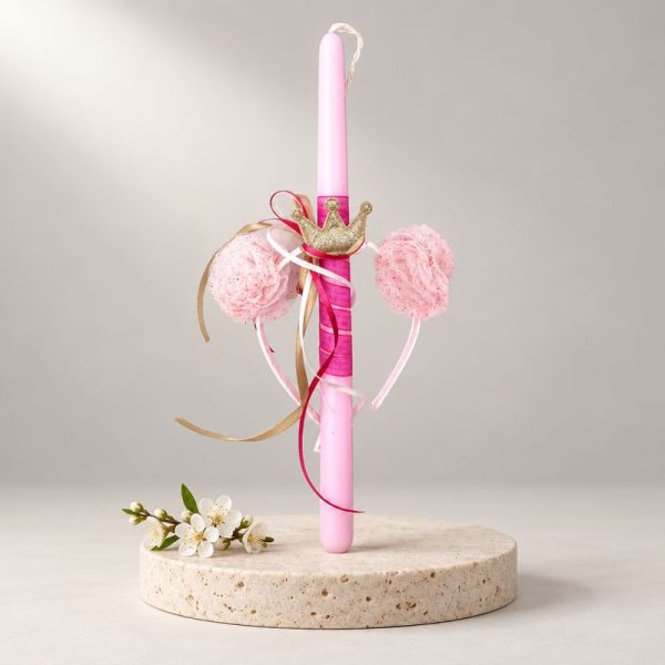 Easter Candle with headband crown
