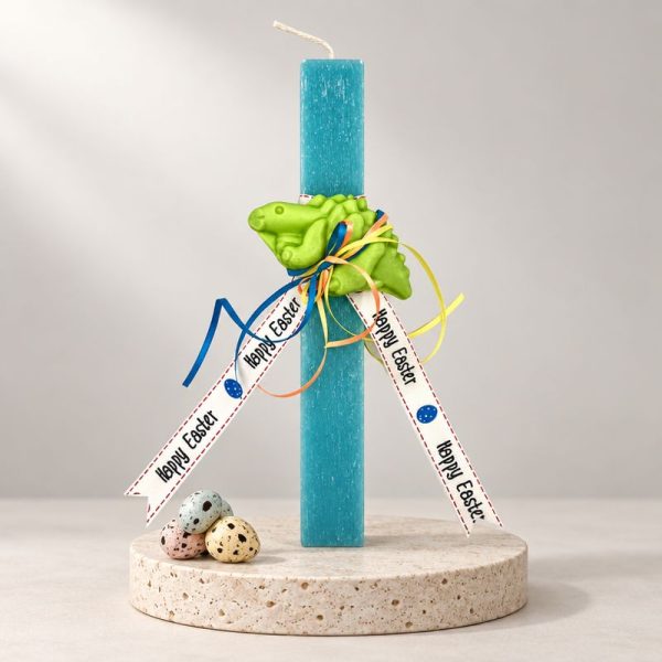 Easter Candle scented with soap dinosaur