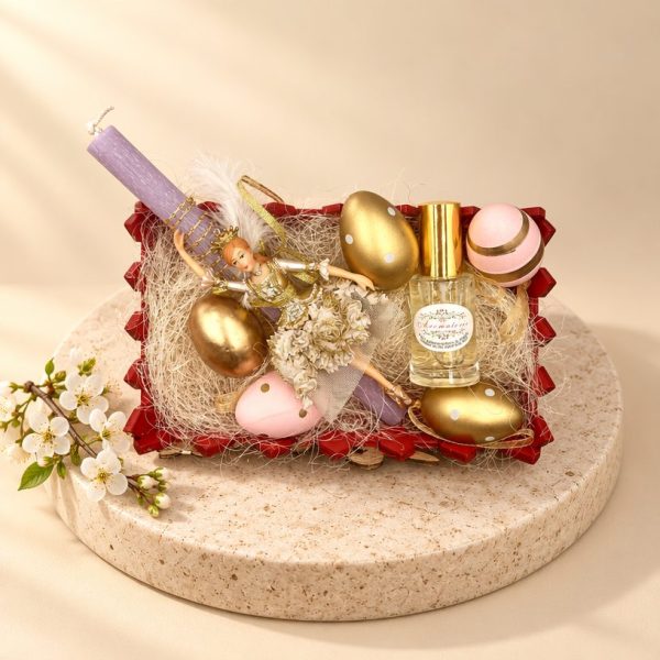 Easter gift set with scented Easter candle and scent 30ml
