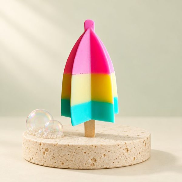 Soap ice cream rocket