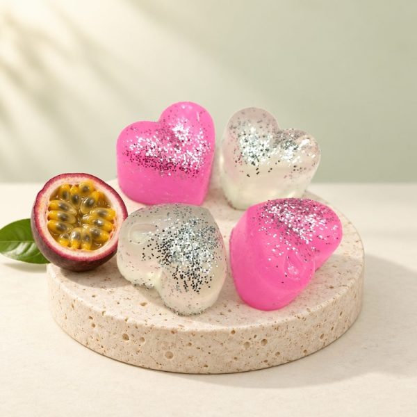 Soaps little hearts x4 scented fruits passion